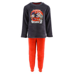 Pijama coralino largo niño Dragon Ball Z - Fusión gris rojo 6 años 116cm