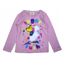 Camiseta manga larga niña Minions - Sugar Rush rosa 5 años 110cm