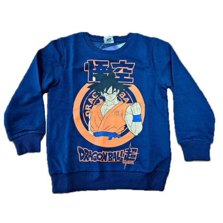 Sudadera infantil Dragon Ball - Goku azul 8 años 128cm - 9 años 134cm