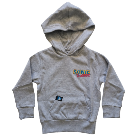 Sudadera infantil con capucha Sonic - Game Over gris 4 años 104cm