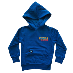 Sudadera infantil con capucha Sonic - Game Over azul 8 años 128cm