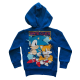 Sudadera infantil con capucha Sonic - Game Over azul 8 años 128cm