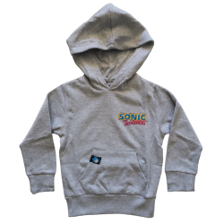 Sudadera infantil con capucha Sonic - Game Over gris 6 años 116cm