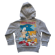 Sudadera infantil con capucha Sonic - Game Over gris 10 años 140cm
