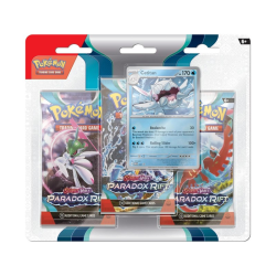 Pack de 3 sobres de cartas Pokémon Scarlet & Violet 4 Paradox Rift (inglés) Cetitan