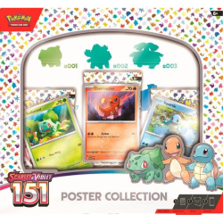Caja de sobres de cartas Pokémon Scarlet & Violet 151 Poster Box (español)