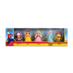 Pack de 5 Figuras Nintendo Super Mario - Princesa Peach and Friends 6cm