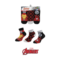 Pack de 3 calcetines Marvel Avengers - Iron Man Talla 27-30
