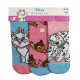 Pack de 3 calcetines Disney Classics - Marie, Bambi, Dálmatas 31-34