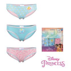 Pack de 3 braguitas niña Princesas Disney Talla 7 años 122cm - 7 años 128cm