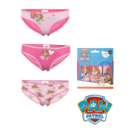 Pack de 3 braguitas niña Patrulla Canina Talla 2 años 92cm