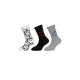 Pack de 3 calcetines Among Us blanco - negro - gris 31-34