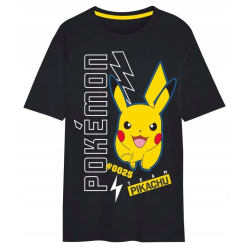 Camiseta niño Pokemon - Team Pikachu negra 5 años 110cm - 6 años 116cm