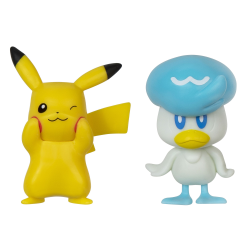 Figura Pokémon Gen IX Battle Pack Pikachu & Quaxly 5cm