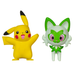 Figura Pokémon Gen IX Battle Pack Pikachu & Sprigatito 5cm