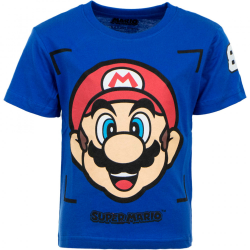 Camiseta infantil Super Mario 85 3 años 98cm azul