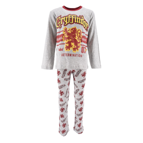 Pijama de invierno Harry Potter Gryffindor gris 10 a os 140cm