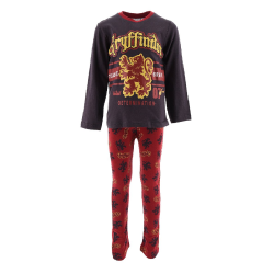 Pijama de invierno Harry Potter Gryffindor gris burdeos 6 años 116cm