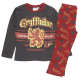 Pijama de invierno Harry Potter Gryffindor gris burdeos 6 años 116cm