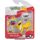 Pack de tres Figuras Pokémon Battle - Wooloo, Carvanha, Jolteon 5-7cm