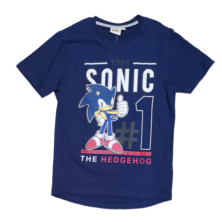 Camiseta niño Sonic - Nº1 1991 azul marino 10 años 140cm