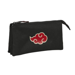 Estuche portatodo triple Naruto Shippuden - Akatsuki 22x12x3cm