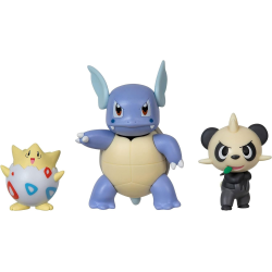 Figura Pokémon Battle - Togepi, Pancham, Wartortle 5cm