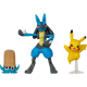 Figura Pokémon Battle - Pikachu, Omanyte, Lucario 5cm