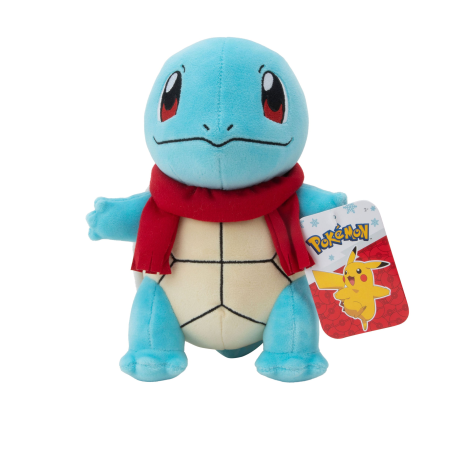 Peluche Pokemon - Peluche Squirtle con bufanda 20cm