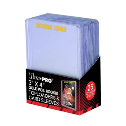 Fundas Toploader - 3" x 4" Rookie 35PT with Card Sleeves (25 unidades)