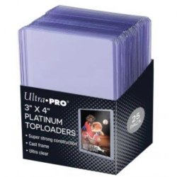 Fundas Toploader - 3" x 4" Ultra Clear Platinum (25 unidades)