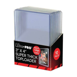 Fundas Toploader - 3" X 4" Super Thick 120PT (10 unidades)