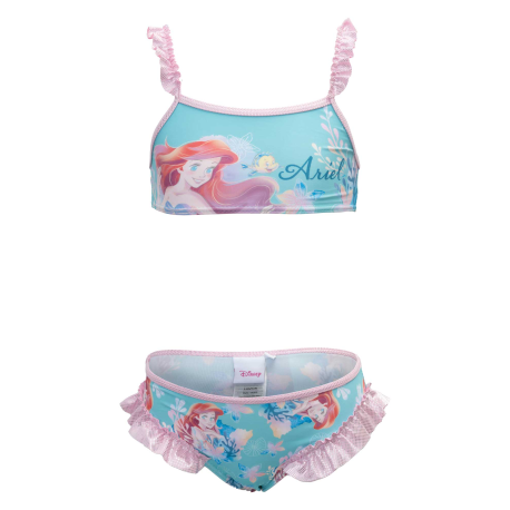 Bikini niña Disney La Sirenita - Ariel celeste - rosa 6 años 116cm