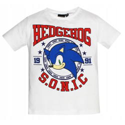Camiseta niño Sonic - Sonic Hedgehog 1991 Blanca 6 años 116cm