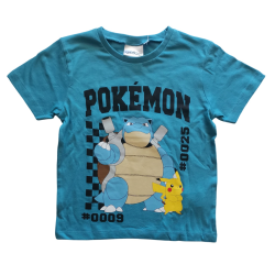 Camiseta niño Pokémon - Blastoise y Pikachu 6 años 116cm