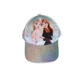 Gorra niña Disney Frozen - Elsa Anna y Olaf celeste 52cm