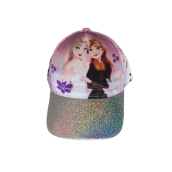 Gorra niña Disney Frozen - Elsa Anna y Olaf lila 52cm