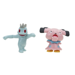 Figura Pokémon Battle Pack Machop, Snubbull 5cm
