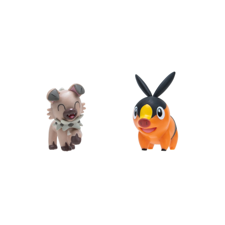 Figura Pokémon Battle Pack Tepig, Rockruff 5cm