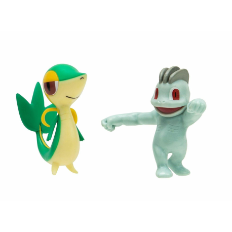 Figura Pokémon Battle Pack Machop, Snivy 5cm