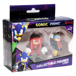 Figura Sonic Prime - Knuckles NY y Dr. Don't 6cm