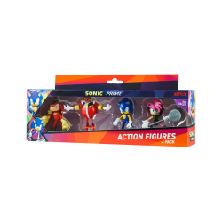 Figura Sonic Prime - Amy + Knuckles NY + Sonic + Dr. Eggman 8cm