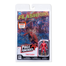 Cómic Page Punchers The Flash (Flashpoint) Metallic Cover Variant (SDCC) en inglés con Figura DC Direct Flash 8cm