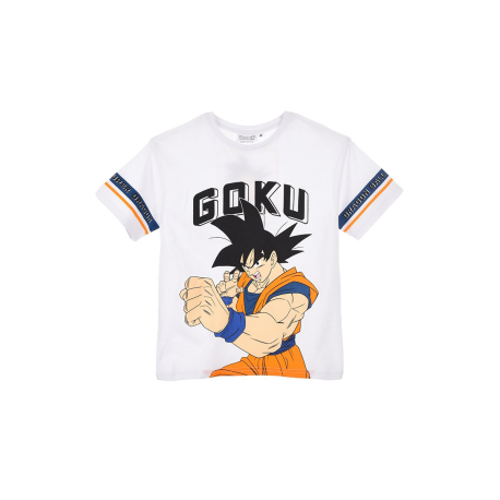 Camiseta niño Dragon Ball Super - Goku blanca 4 años 104cm
