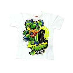 Camiseta niño Tortugas Ninja blanca 9 años 134cm