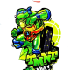 Camiseta niño Tortugas Ninja blanca 9 años 134cm