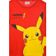 Camiseta infantil manga larga Pokemon - Pikachu roja 8 años 128cm