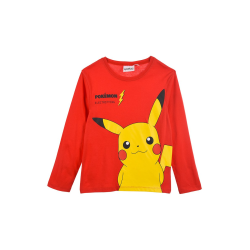 Camiseta infantil manga larga Pokemon - Pikachu roja 12 años 152cm