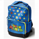 Mochila Super Mario 35x24x12cm azul