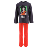 Pijama largo niño Dragon Ball - Goku gris rojo 8 años 128cm